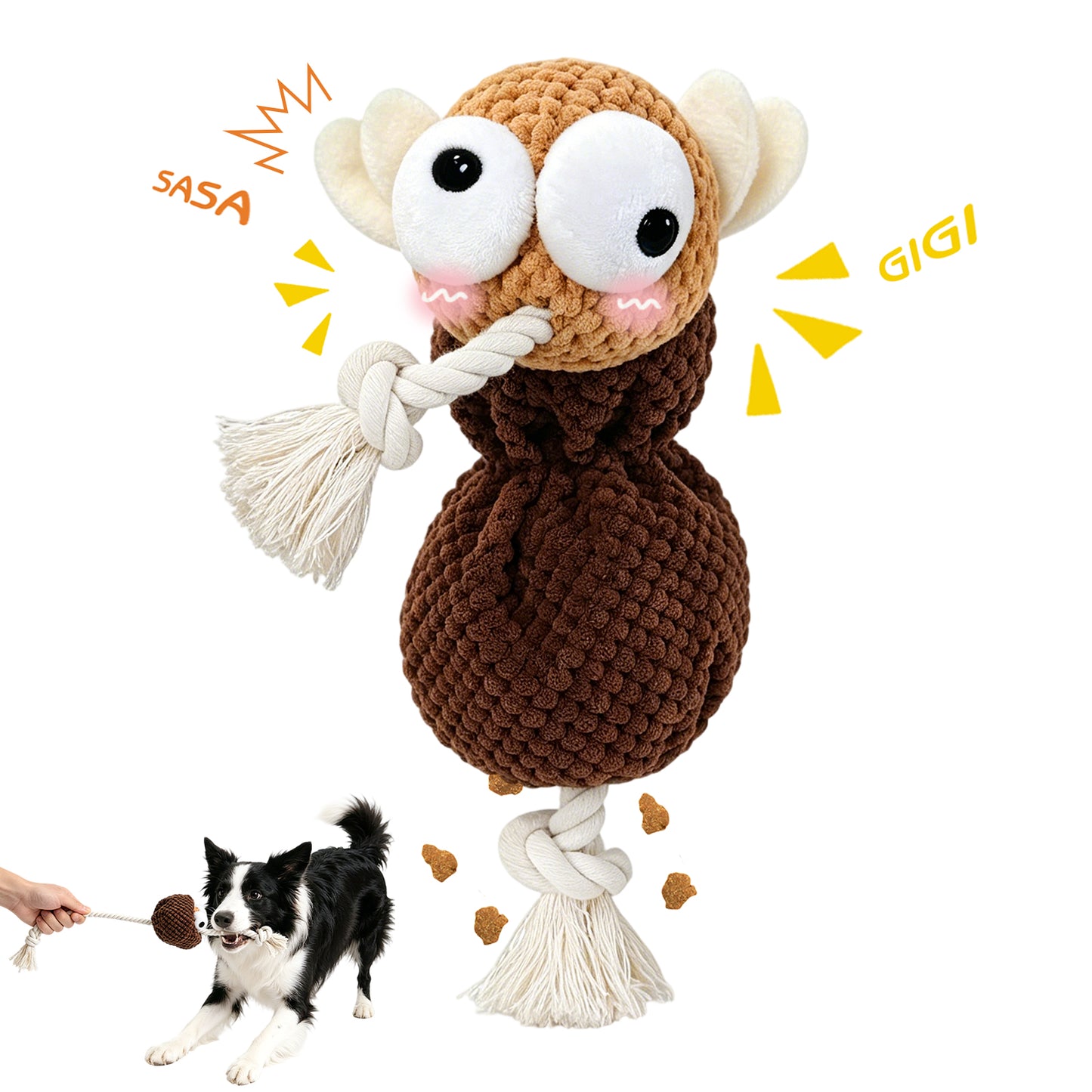 Yipetor Dog Squeaky Toy-[Miss Mosquito]