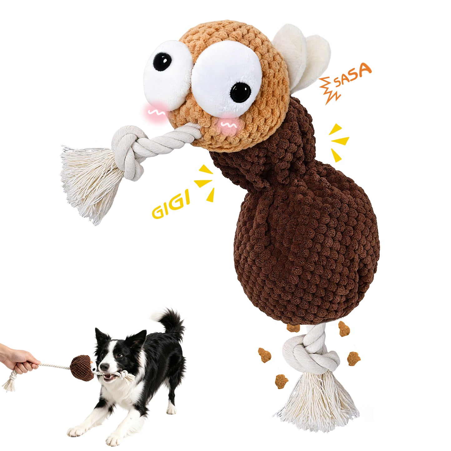 Yipetor Dog Squeaky Toy-[Miss Mosquito]