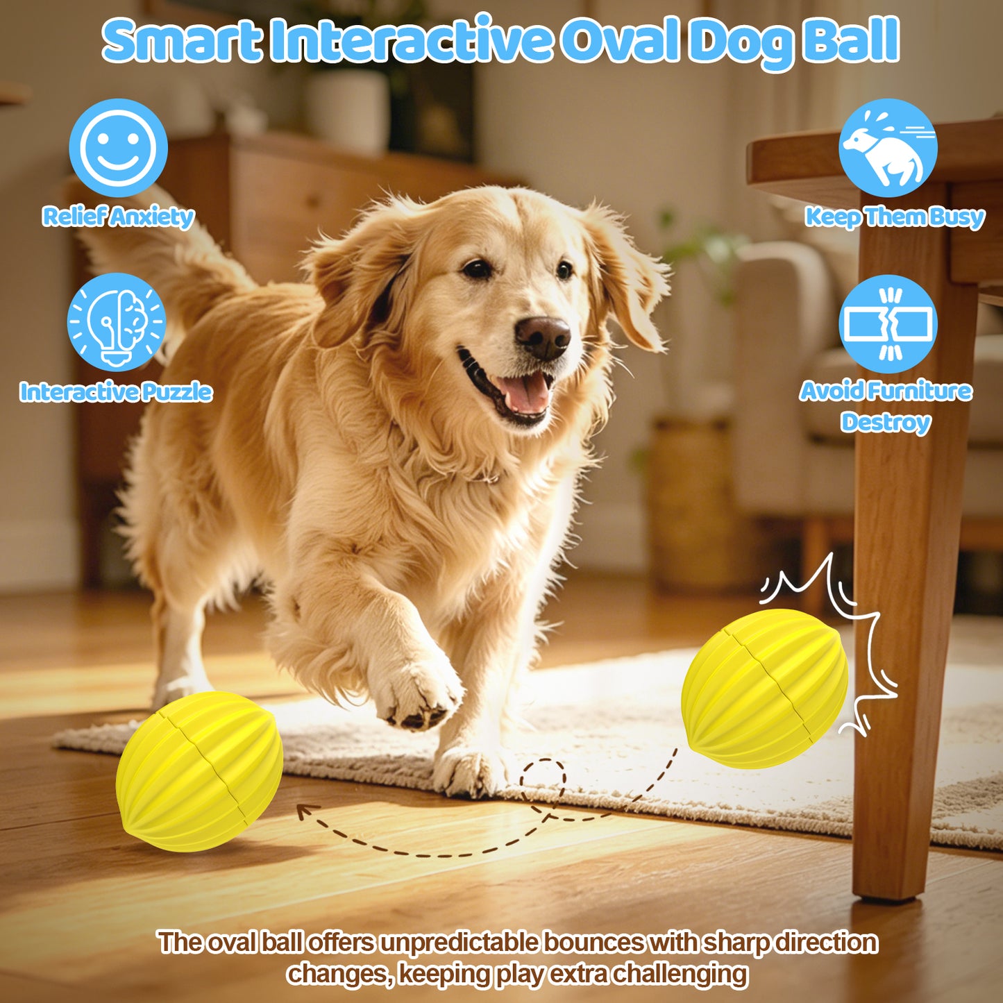Yipetor Smart Interactive Dog Toy Ball