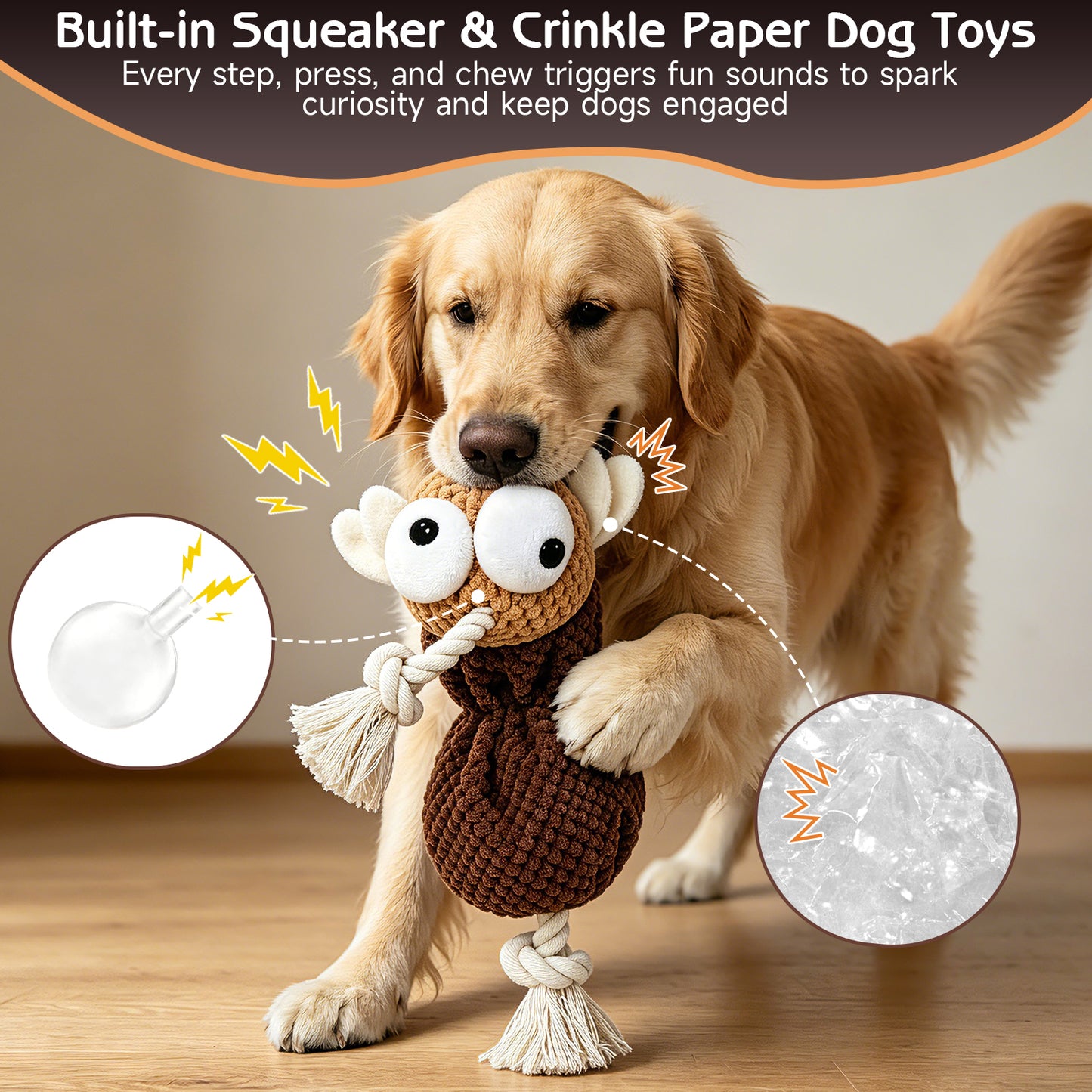 Yipetor Dog Squeaky Toy-[Miss Mosquito]