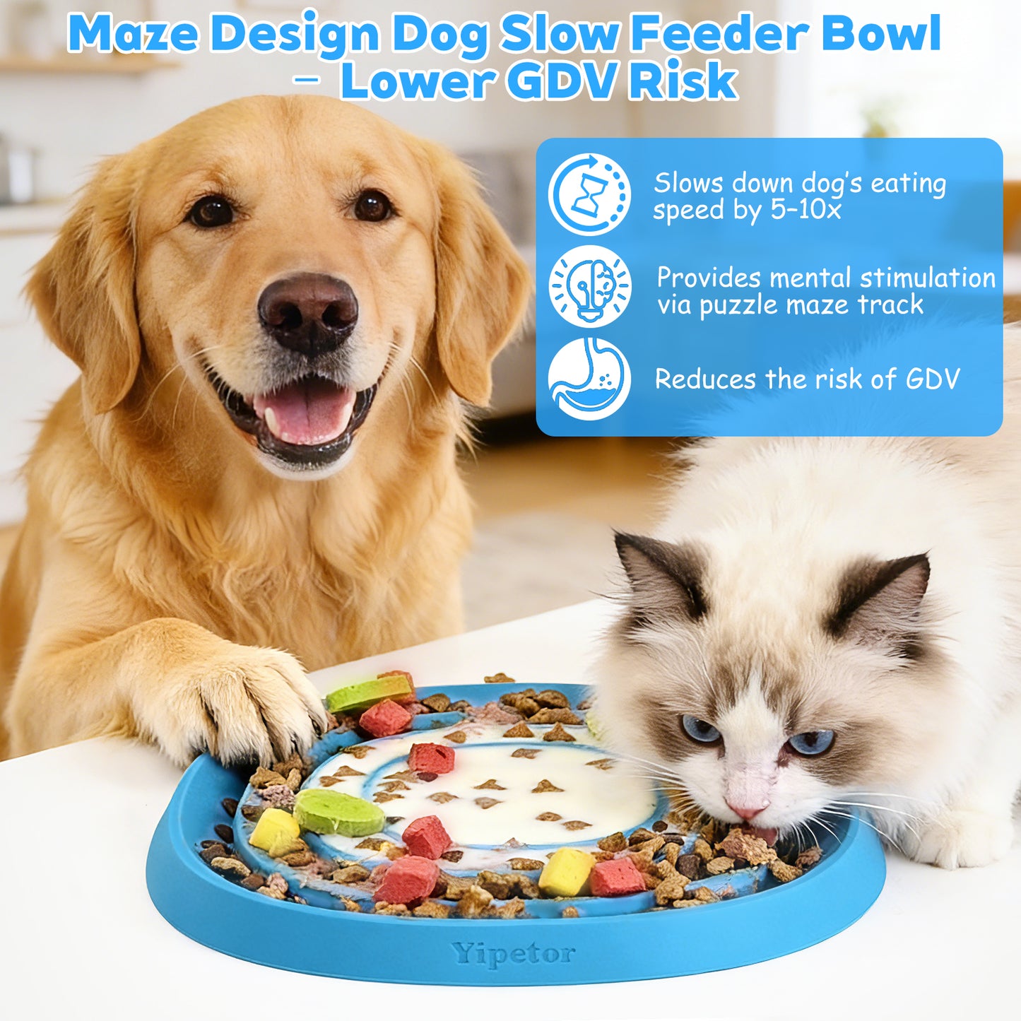 Yipetor Slow Feeder Dog Mat