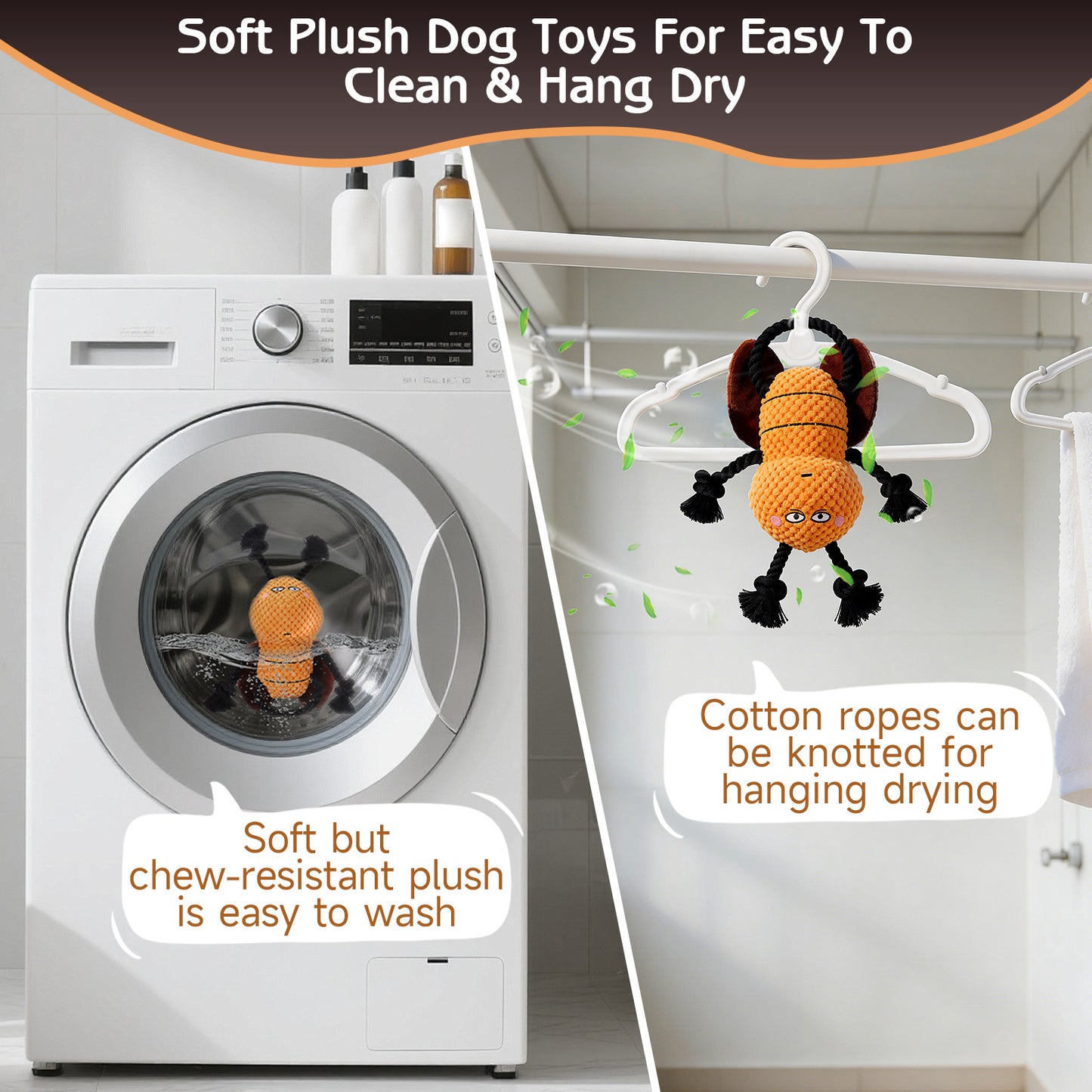 Yipetor Dog Squeaky Toy-[Mr Cockroach]