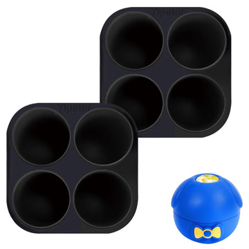Yipetor 4-Cavity Silicone Treat Molds for Dog Treat Frozen Toys