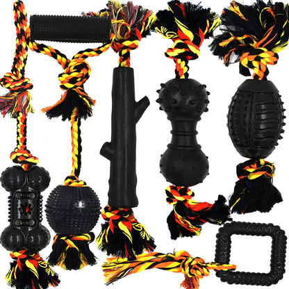 Cotton Rope Rubber Dog Toys