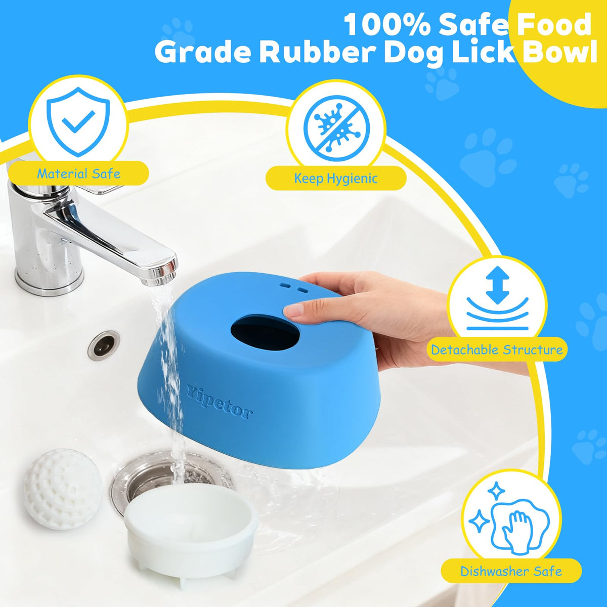 Yipetor Slow Feeder Dog Bowls
