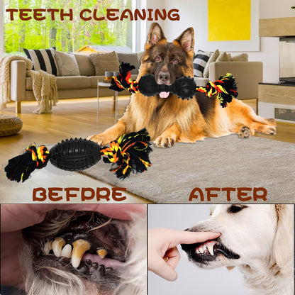 Cotton Rope Rubber Dog Toys