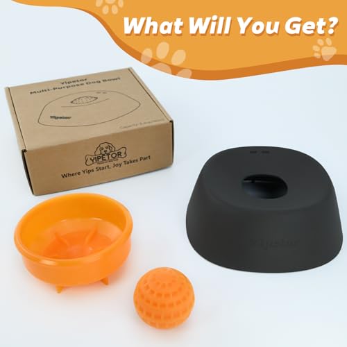 Yipetor Slow Feeder Dog Bowls
