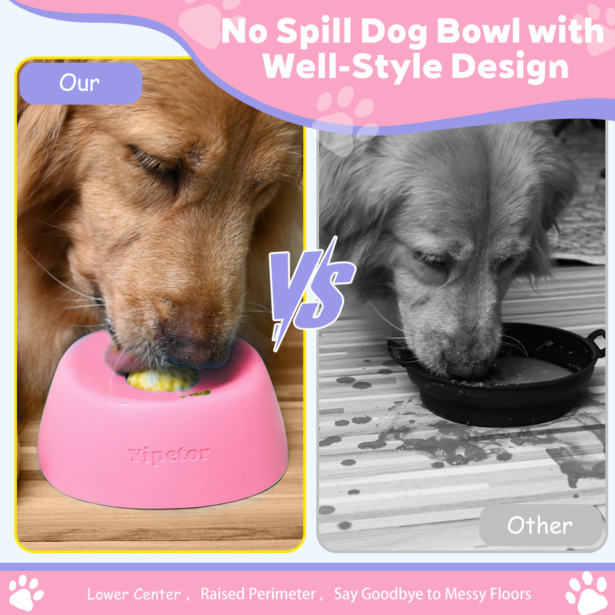 Yipetor Slow Feeder Dog Bowls
