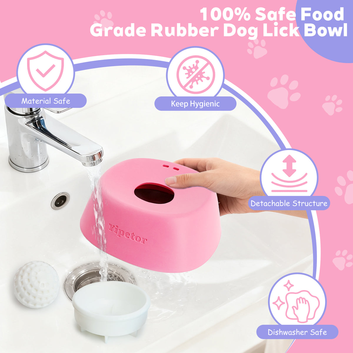 Yipetor Slow Feeder Dog Bowls